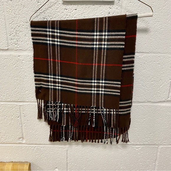 Cashmere Plaid Scarf - Picture 1 of 4